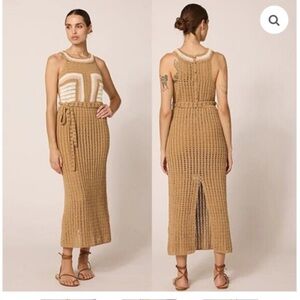Cleobella Kiana Crochet Midi Dress NWOT